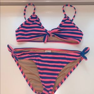 Girls Striped Swimsuit By Crewcuts